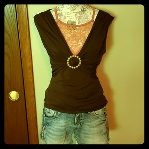 Sexy chocolate tank top